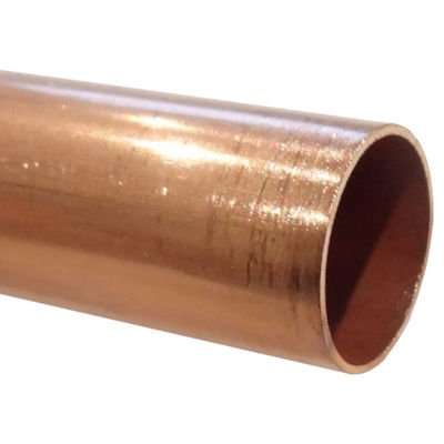 99.9% Cu 折りたたみサービス 25.6 x 28mm 加工用銅直管